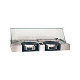 Sistem pentru 2 plite clătite cu bain-marie și vitrină, PTEB2A01, Krampouz